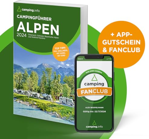 camping.info Campingführer Alpen 2024
