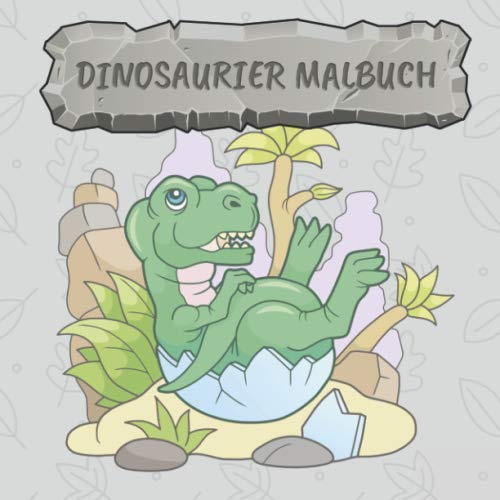 Dinosaurier Malbuch: 40 wunderschöne Dinosaurier zum ausmalen in verschiedenen Schwierigkeitsgraden - perfekt für Kinder ab 2 Jahren
