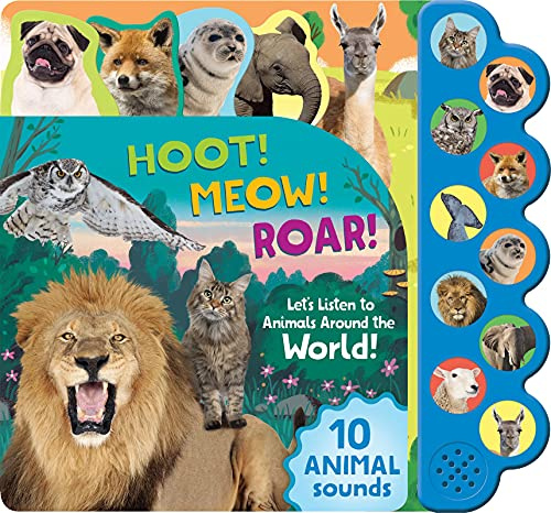Wild Animals 10 Button sound book (ages 18 months to 5 Years)