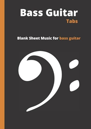 Bass Guitar Tabs: Blank Sheet music pages with Tab lines for 4 string bass