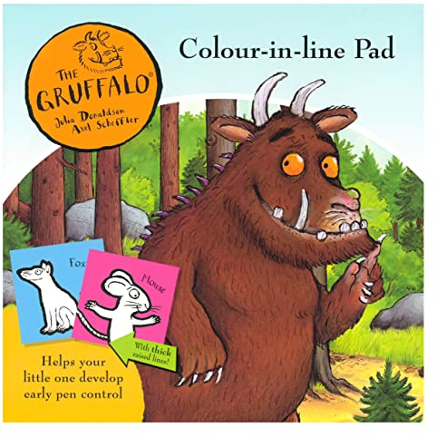 The Gruffalo Colour in The Line Pad Mein erstes Malbuch für Kinder, einfaches Malbuch