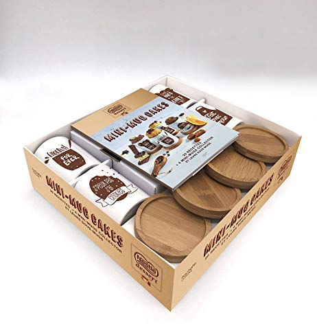 Coffret Mini-mug cakes + sous-mugs Nestlé: 20 recettes + 4 mini-mugs collector et leurs sous-mugs