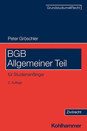 BGB Allgemeiner Teil: für Studienanfänger (Grundstudium Recht)