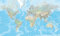 Poster Welt 1:20 Mio., physisch, 3 Blätter (ca. 200 x 123,5 cm) (Kümmerly+Frey Welt- und Kontinentkarten)