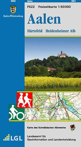 Aalen, Härtsfeld, Heidenheimer Alb: Karte des Schwäbischen Albvereins (Freizeitkarten 1:50000 / Mit Touristischen Informationen, Wander- und Radwanderungen)