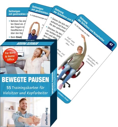 Bewegte Pausen für Büro & Home-Office: 55 Trainingskarten für Vielsitzer und Kopfarbeiter (Trainingsreihe von Ronald Thomschke)