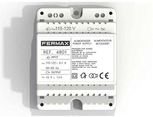 Fermax 4801 - Alimentador din4 110-120vac/12vac-1. 5a