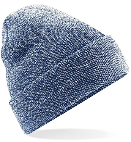 Beechfield Unisex Original Umgeschlagene Beanie Heather Navy
