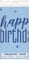 Kunststoff-Tischdecke - 2,13 m x 1,37m - Glitzer Blau & Silber Geburtstag