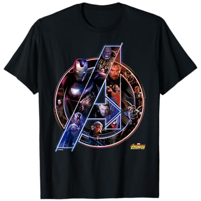 Marvel Avengers Infinity War Neon Team Graphic T-Shirt T-Shirt