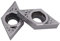 10 pezzi di punte in metallo duro con inserti in metallo duro inserti per fresatura per frese per tornio DCGT070204-AK