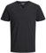 JACK & JONES Jjesplit Neck camiseta SS Camiseta, Negro/Ajuste Slim, XL Hombres