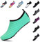 SAGUARO Unisex Badeschuhe Outdoor Schnell Trocken Wasserschuhe Damen Sommer Aquaschuhe Frauen Surfschuhe Männer Barfußschuhe für Herren Leicht Cyan 40/41 EU
