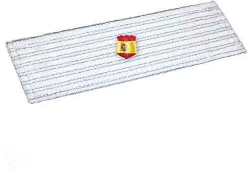 Okaei - Wischbezug 1 Stück (40 cm) – Bezug aus Mikrofaser, grau – optimal für die gründliche Reinigung von glatten und leicht unebenen Böden