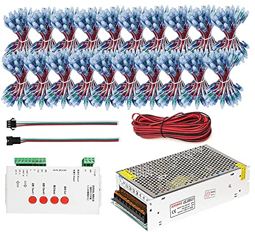 1000pcs 12mm WS2811 IC Farbenreiches Pixel LED Modul Licht DC 5V Eingang IP68 wasserdichte RGB Farbe Digital LED Pixel Licht