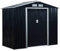 Outsunny 7 x 4ft Metal Garden Shed, Outdoor Storage Tool House with Ventilation Slots, Foundation Kit and Lockable Double Doors, Dark Grey