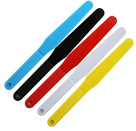 HANZE 5PCS Screen Printing Plastic Ink Spatulas 1.2Width Silk Screen Printing Shovel Ink Scoop 5 Colors for Silk Printing (1.2Width)