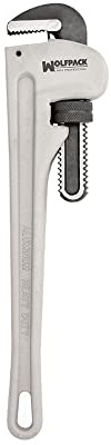 WOLFPACK LINEA PROFESIONAL Stillson Heavy Duty Aluminiumschlüssel, 35,6 cm (14 Zoll), Rohrschlüssel, Rohrschlüssel, Wasserhahn.