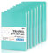 feela Notizbuch A5 Softcover, 8 Stück Notizbuch liniert, Notizheft mit 92 Seiten, 14x21cm, Notizblock Set gut für Büro und Schule zum Zeichen, Schreiben, für Student und College, Din A5, smaragd