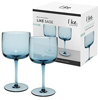 like. by Villeroy & Boch – Like Glass Weinglas Blau, Spülmaschinenfest, Gläser, Weingläser, Trinkgeschirr, Kristallglas