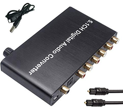 Convertitore Audio Digitale 5.1 Canali DTS / AC3 Decodifica per Ingresso SPDIF a Decodificatore 5.1 SPDIF Coassiale a
