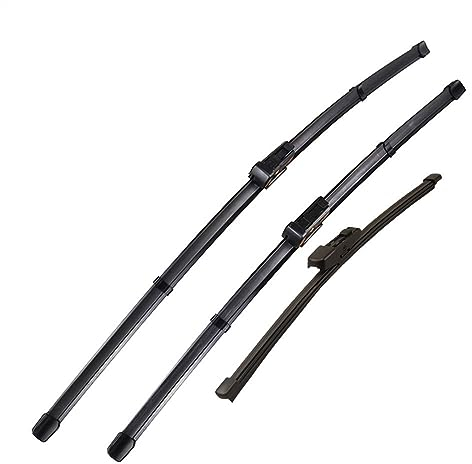 Auto Wischerblatt Scheibenwischerblätter Set Vorne Hinten Windschutzscheibe Scheibenwischer Blades Set Für Skoda Für Karoq 2017 2018 2019 2020 2021 2022 2023 LHD Auto Fenster Regen Pinsel Arm