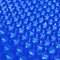 Homgoday Schwimmende runde PE Solar Poolfolie 250 cm blau