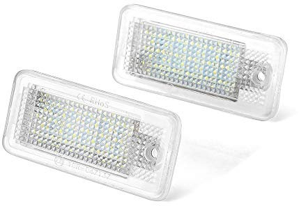 Led Number Plate Light,Led Rear Number Plate Bulb 2Pcs Auto Light License Plate Light Tail Light Car Styling Fit For Audi A3 8P A4 B6 B7 A5 A6 4F Q7 Car Accessories