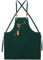 FunChaos Verde Grembiuli in Tela, Lavoro Grembiuli per Uomini e Donne, Regolabile Grembiuli da Cuoco con 3 Tasche, Grembiule per Servire Cucina, Cottura, Pittura, Artista, Croce Posteriore