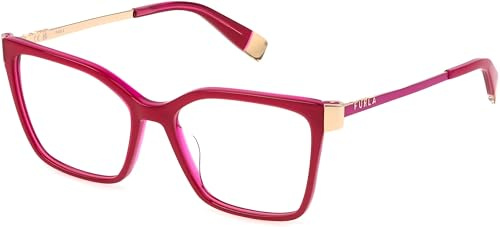 Furla Damen Vfu768 Brillenfassungen auf Rezept, Braun, Hochglanz (Shiny Dark Havana), 53/140/16