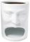 Ceramic Coffee Mug with Biscuit Holder Human Face Unique Human Face Mug Juice Water Cup Cappuccino Mugs for Creative Gift