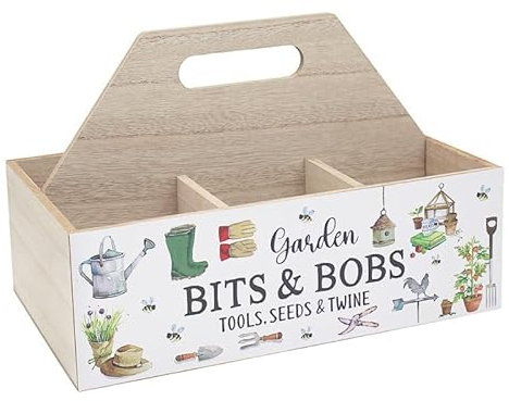 The Leonardo Collection Green Fingers Garden Tool Box For Gardening | Ideal Tool Kit & Gardening Gifts For Women & Men | Durable Garden Tools & Hand Tools For Daily Garden Work