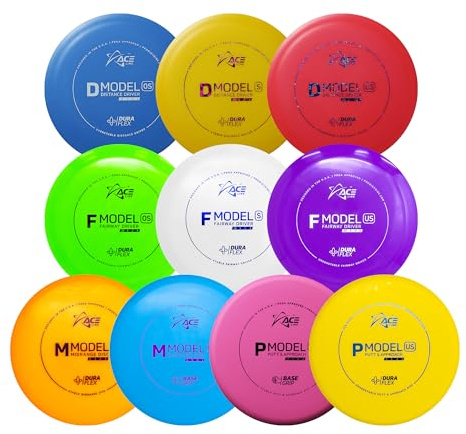 Prodigy Disc 10-Pack Disc Golf Starter Set | Premium Disc Golf Set of 10 Discs | Frisbee Golf Set Includes 2 Putters, 2 Midranges, 3 Fairways, 3 Drivers | Frisbee Disc Golf Beginner Set (Colors Vary)
