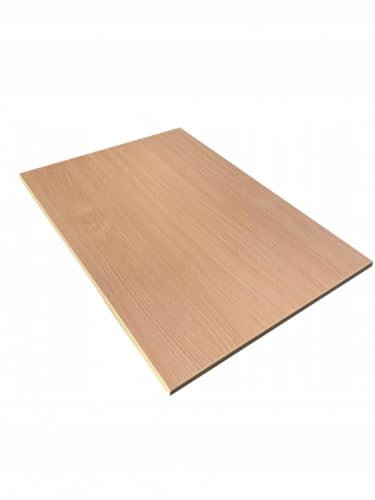 AKKE Tischplatte Möbelplatte Rechteckig Arbeitsplatte Schreibtischplatte Bürotischplatte für Schreibtisch Esstisch Wohnzimmertisch Bayerische Buche 60x40 cm