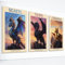 Poster Famous Book Fourth Wing Dragons, Set mit 3 Drucken, Tairn Andarna Sgaeyl Drache, Leinwand-Kunst, violettes Sorrengail Xaden Riorson, Drachenreiter, Wandkunst für Wohnzimmer, Schlafzimmer,
