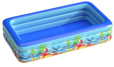 Sharplace Piscine Gonflable pour Enfants, Piscine à balles, Piscine d'eau pour Enfants, Piscine Gonflable pour Jardin et Cour, 260x175x60cm