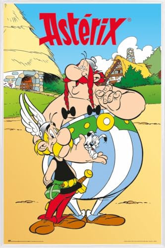 1art1 Asterix & Obelix Poster Plakat | Bild und Kunststoff-Rahmen - Comic Cover, Asterix Obelix Idefix (91 x 61cm)