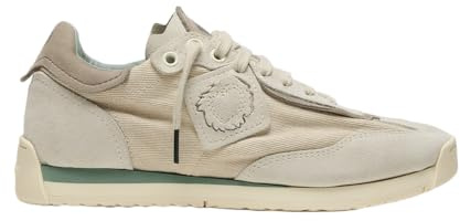 Satorisan - Enso Gaia - Casual Sneaker Herren und Damen - Vintage Leder und Textil Sportschuhe Bequem, Nachhaltig und Dauerhaft - Chantilly Cream - 46