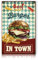Finest Folia Alu Schild 30x20cm Deko Hobbyschild für Garten Wohnzimmer Garage Außenbereich Dekoration retro Tafel Hobbys wetterfest robust stabil RV002 (11 Burger)