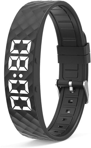 Tracker d'activité Moniteur de Sommeil Montre de Rappel d'Alarme vibrante pour Le Sport Montre Podomètre Connectée Enfant Homme Femme Bracelet Enfant Montre Digitale Garçon ip68 étanche