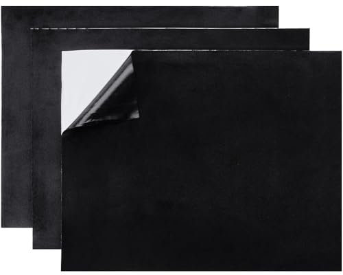 GORGECRAFT Selbstklebender Sofa Reparaturflicken Aus Samtstoff 3cm Samt Mikrofaser Flanell Sofa Reparaturflicken Für Polstermöbel Zweisitzer Autositze Bürostühle (Schwarz)