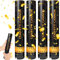 DAJASD Konfettikanone, 4 Stück 30CM Party Popper Konfetti Kanone, Handheld Konfetti Poppers, Confetti Cannon für Hochzeit, Geburtstag, Silvester, Private Party, Karneval
