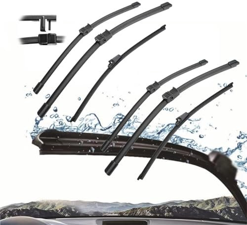 KIMPZ 3 Piezas para V&w para Golf Plus 5M1 2005-2008 28 + 28 + 13 Escobillas Limpiaparabrisas Delanteras Y Traseras Accesorios para Cortadoras De Parabrisas Accesorios para limpiaparabrisas