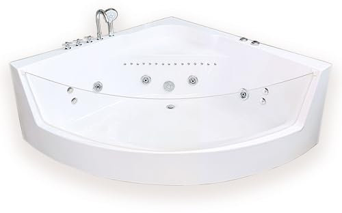 Vasca idromassaggio 150 x 150 cm Cromoterapia – White Shark