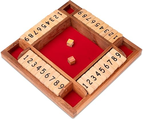 LOGOPLAY Jackpot für 4 Spieler - Spielbox 22 x 22 cm - Shut The Box