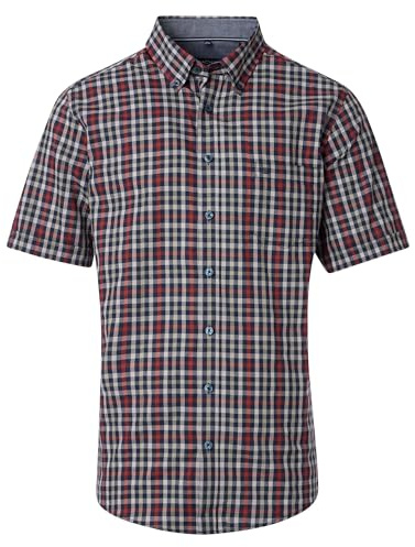 CASAMODA Freizeithemd Kurzarm kariert Casual Fit