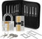 Lock Pick Set [2025 Updated Version] 26PCS Professional Lock Picking Kit with 2 Transparent Practice Padlocks & Keys – Premium Lockpicking Tools for Beginners, Locksmith Training & Hobbyists