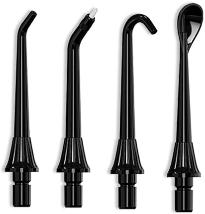 Tristan Auron Ersatzdüsen für Munddusche Projet -Technologie für optimale Zahn- & Zahnfleischpflege (4er Set: Standard, Parodontose, U-förmig, Zungenschaber)