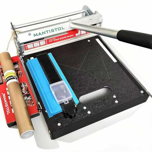 13 Pro Rigid Core Vinyl floor Cutter with Notching Tools and Extra Blade, Cuts LVP, WPC, LVT, SPC, VCT, PVC for Complex Jobs! No Chipping, No Power Needed!
