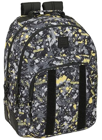 safta GRAFFITI SPLASH Schulrucksack für Kinder, ideal für Kinder verschiedener Altersgruppen, bequem und vielseitig, Qualität und Widerstandsfähigkeit, 32 x 15 x 42 cm